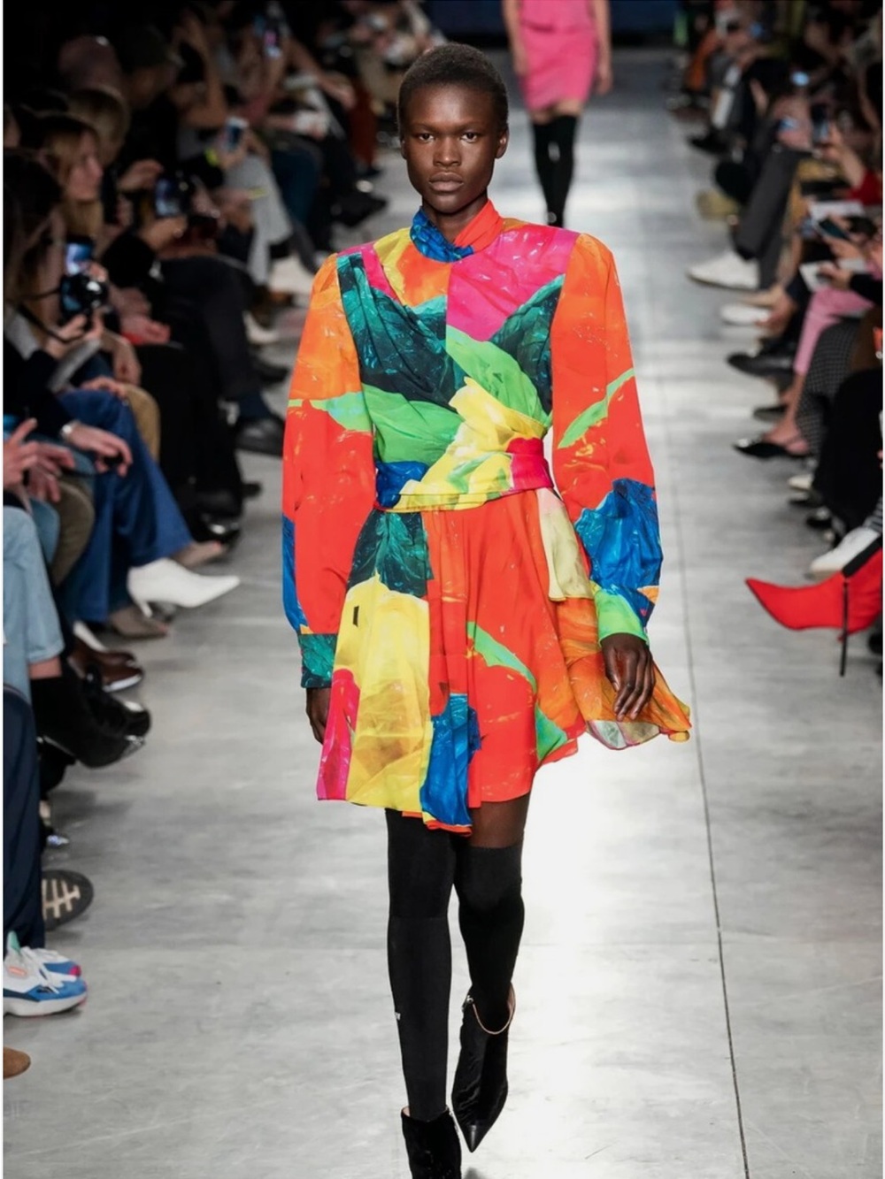MSGM Milano Runway Abito Multicolour Mini Dress Size EU 40/US 6 Italy Fashion